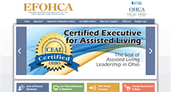 Desktop Screenshot of efohca.org